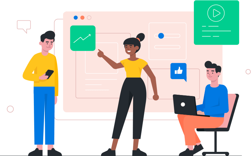 多言語Web制作のイラスト