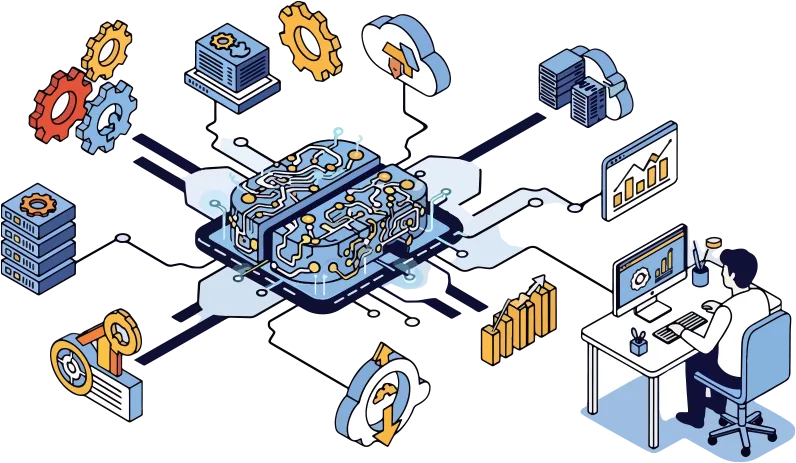 課題解決のイラスト